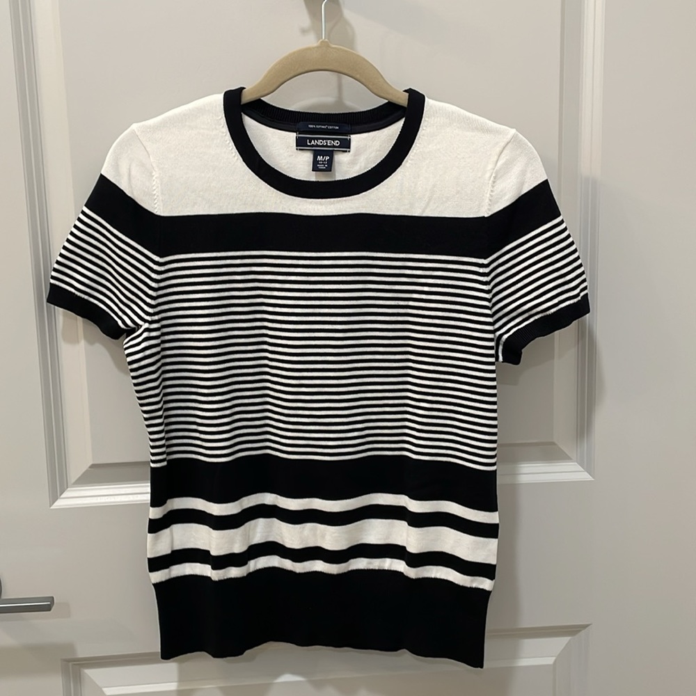 Land’s End Cardigan & Shell, Size Pm - image 4